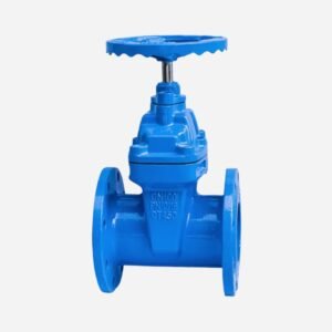 Vannes à guillotine à siège résilient à double bride ductile, siège en métal, type NRS, vanne en fonte